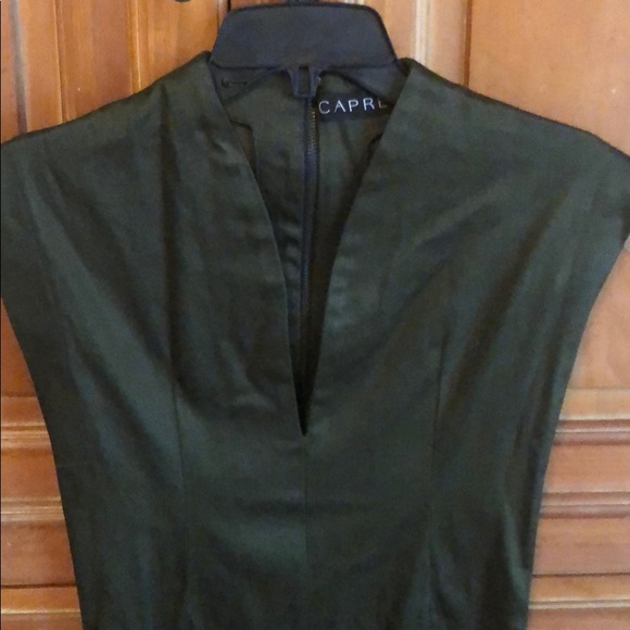 NWOT Capretta Green Dress - Picture 2 of 4